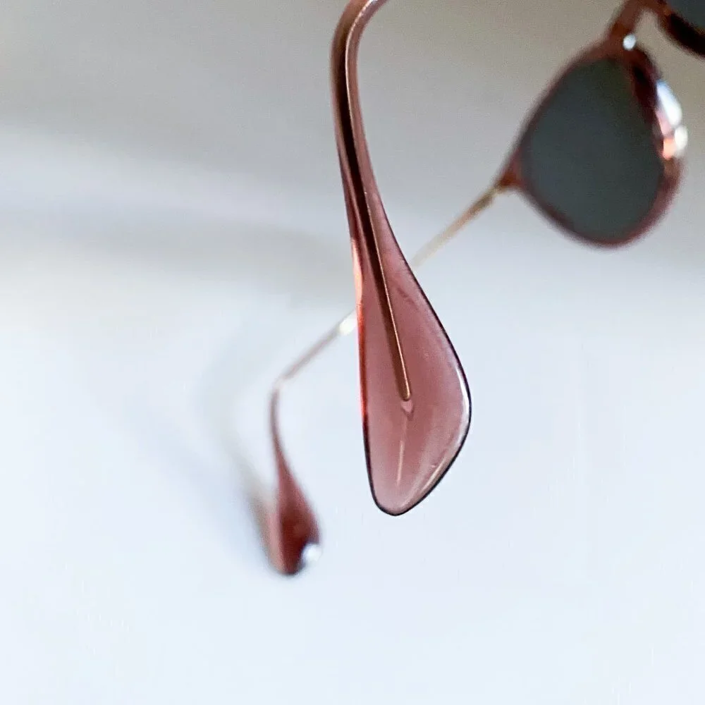 RayBan Light Brown Beige Frame Classic Shape Eye Glass Frames